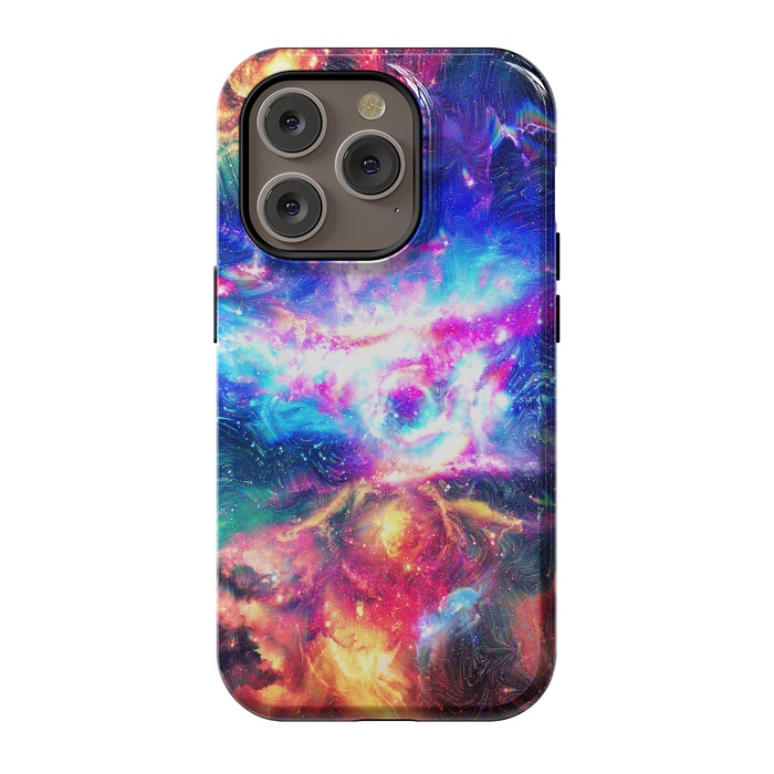 iPhone 14 Pro StrongFit Colorful Galaxy by Art Design Works