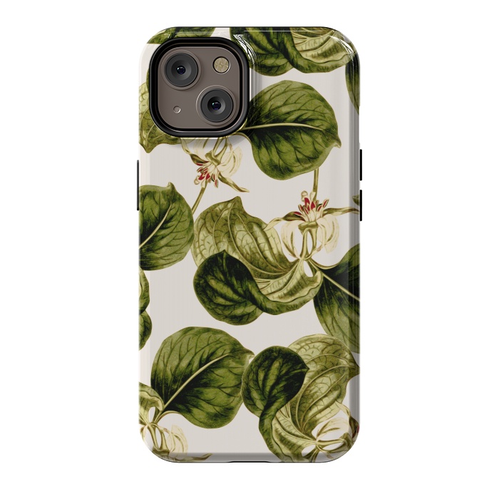 iPhone 14 StrongFit Botany Leaf Pattern  by Zala Farah
