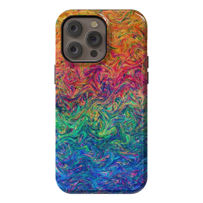 iPhone 14 Pro max StrongFit Fluid Colors G249 by Medusa GraphicArt