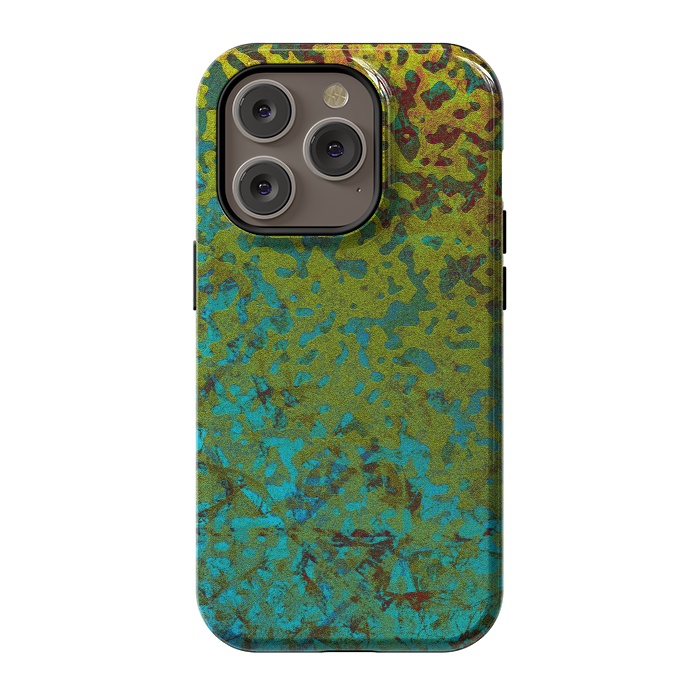 iPhone 14 Pro StrongFit Colorful Corroded Background G292 by Medusa GraphicArt