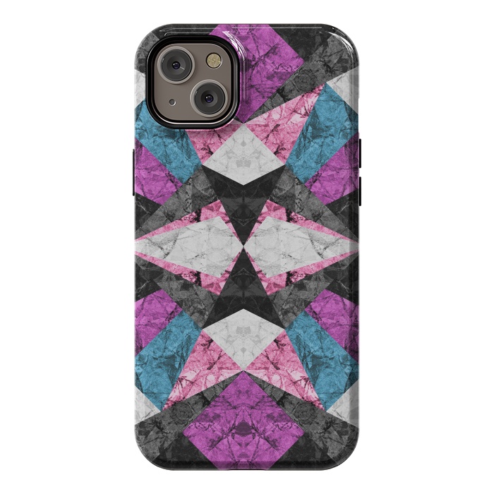 iPhone 14 Plus StrongFit Marble Geometric Background G438 by Medusa GraphicArt