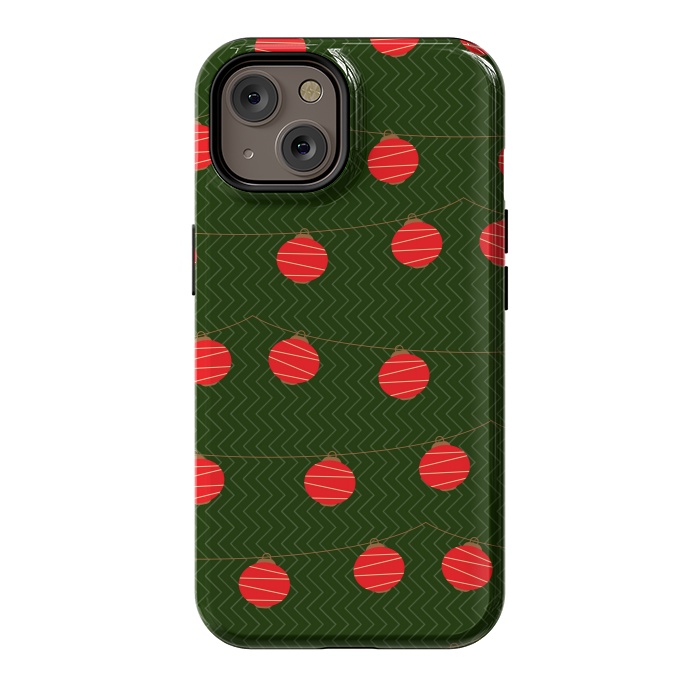 iPhone 14 StrongFit RED LIGHTS PATTERN by MALLIKA