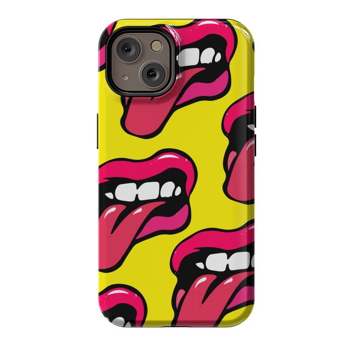 iPhone 14 StrongFit crazy lips design by MALLIKA