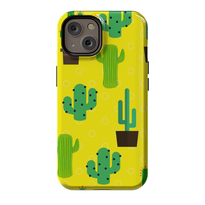 iPhone 14 StrongFit cactus pattern by MALLIKA