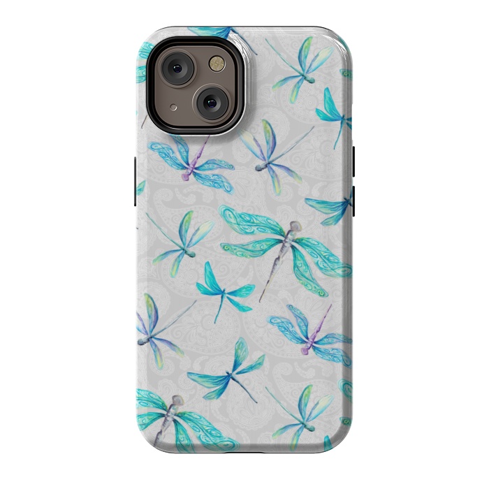 iPhone 14 StrongFit Dragonfly Paisley by gingerlique