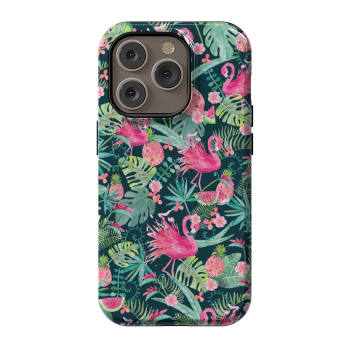 iPhone 14 Pro StrongFit Tropical Summer by gingerlique