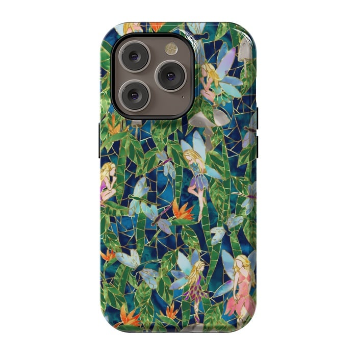 iPhone 14 Pro StrongFit Emerald Forest Fairies by gingerlique