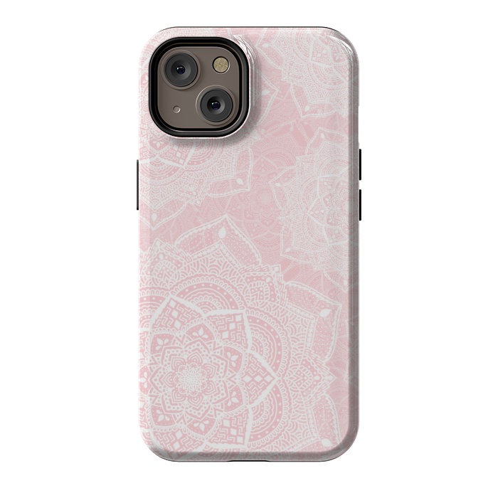 iPhone 14 StrongFit Pink mandalas by Jms