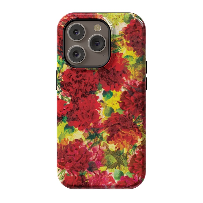 iPhone 14 Pro StrongFit Colorful Roses by Rossy Villarreal