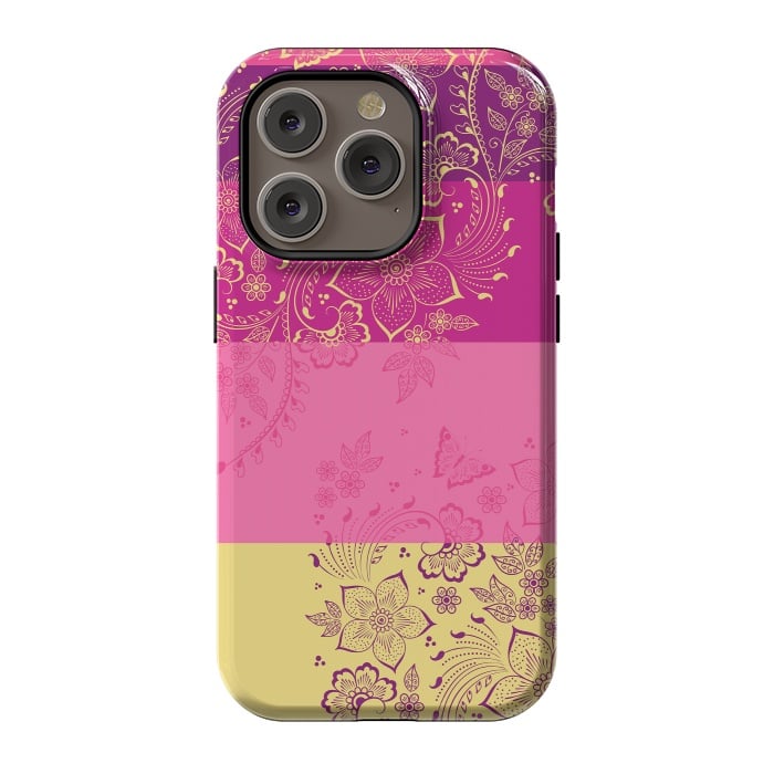 iPhone 14 Pro StrongFit Wild Flowers by Rossy Villarreal
