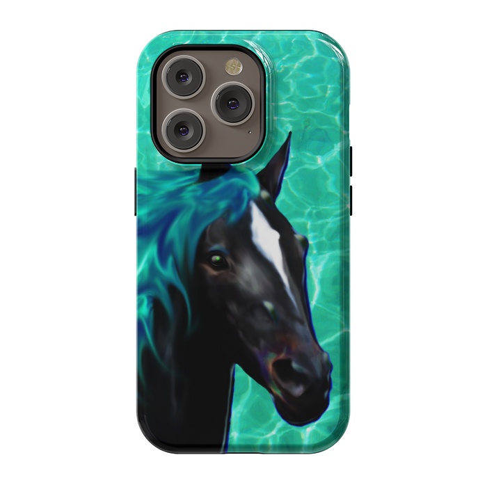 iPhone 14 Pro StrongFit Horse Spirit Water Dream by BluedarkArt