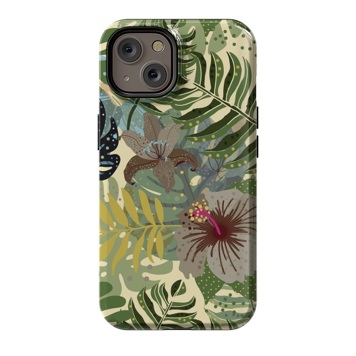 iPhone 14 StrongFit Jungle Foliage by  Utart