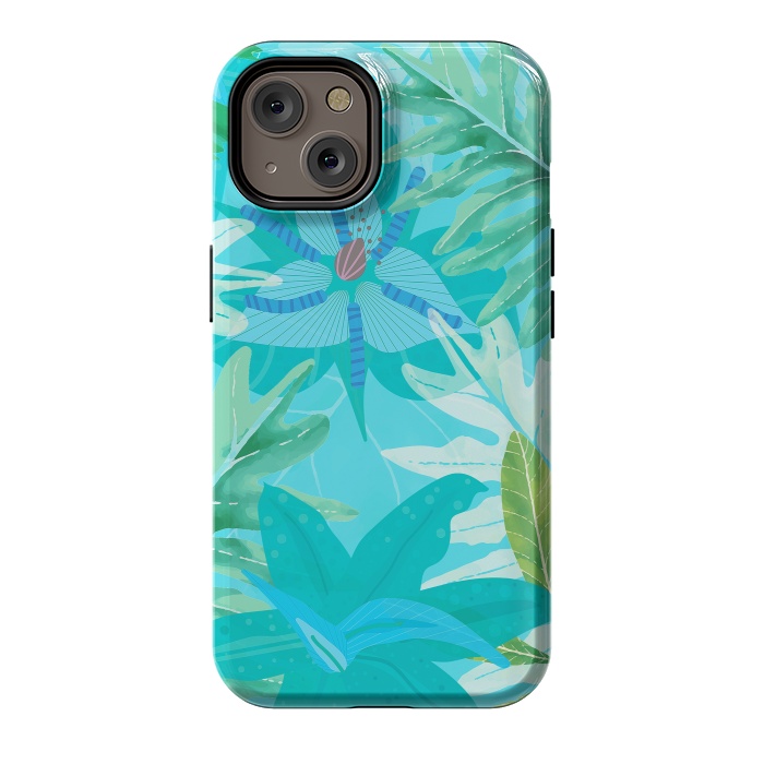 iPhone 14 StrongFit Eve's blue Aroma Garden by  Utart