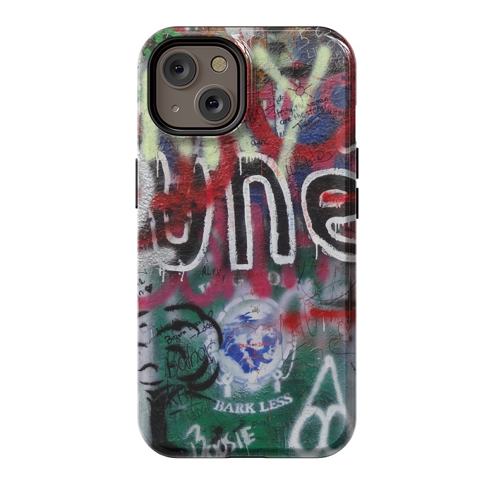 iPhone 14 StrongFit Graffiti Grunge Wall Art by Andrea Haase
