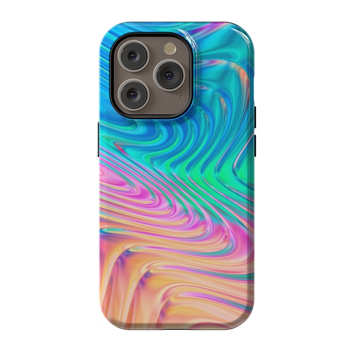 iPhone 14 Pro StrongFit Abstract Vivid Waves by Art Design Works
