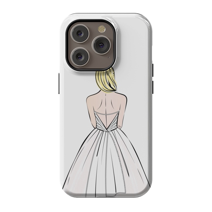 iPhone 14 Pro StrongFit Elegant bride illustration by Martina