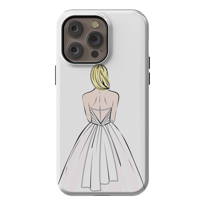 iPhone 14 Pro max StrongFit Elegant bride illustration by Martina