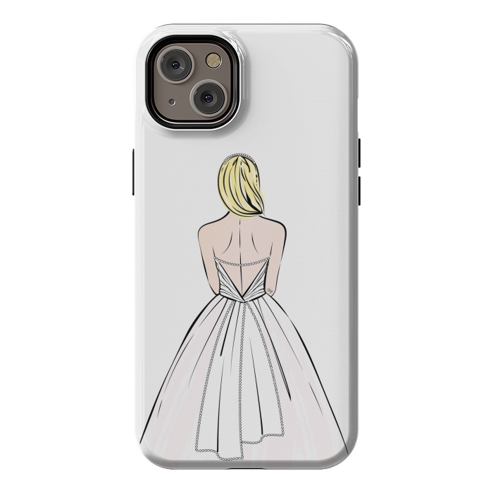 iPhone 14 Plus StrongFit Elegant bride illustration by Martina