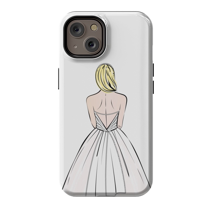 iPhone 14 StrongFit Elegant bride illustration by Martina