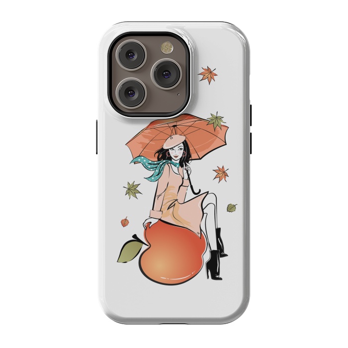 iPhone 14 Pro StrongFit Autumn Girl by Martina
