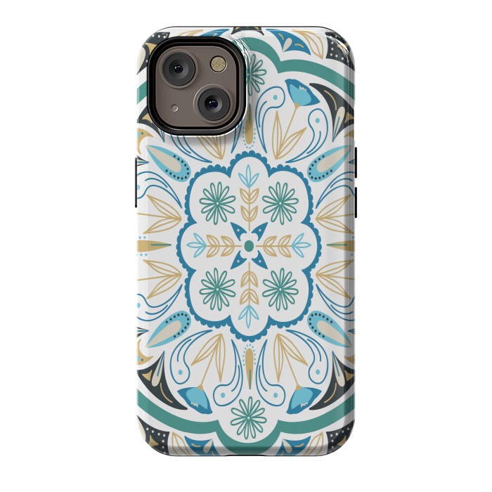 iPhone 14 StrongFit Boho Medallion by TracyLucy Designs