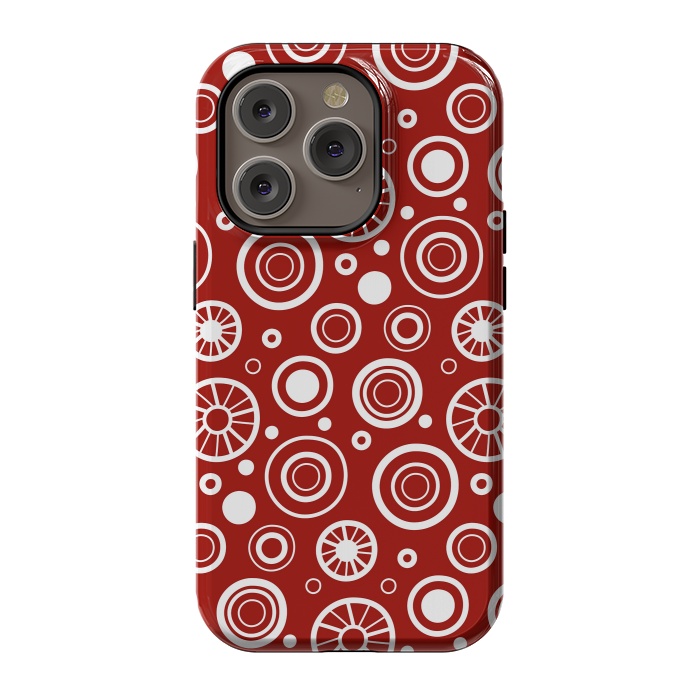 iPhone 14 Pro StrongFit Crazy White Dots by Majoih