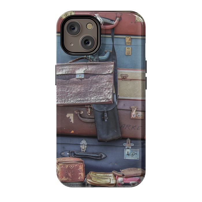 iPhone 14 StrongFit Collection Of Old Suitcase by Andrea Haase