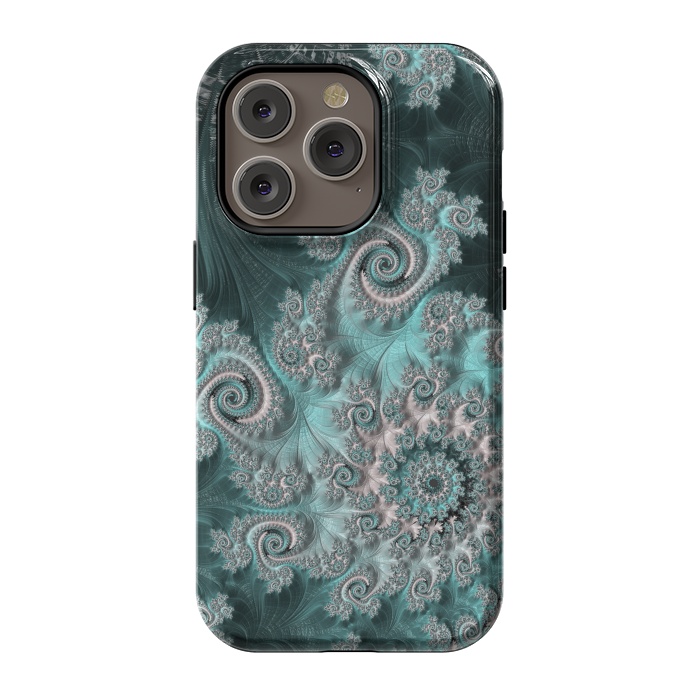 iPhone 14 Pro StrongFit Swirly magical fractal by Andrea Haase