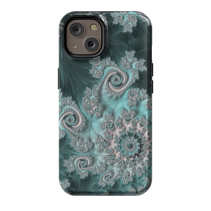 iPhone 14 StrongFit Swirly magical fractal by Andrea Haase