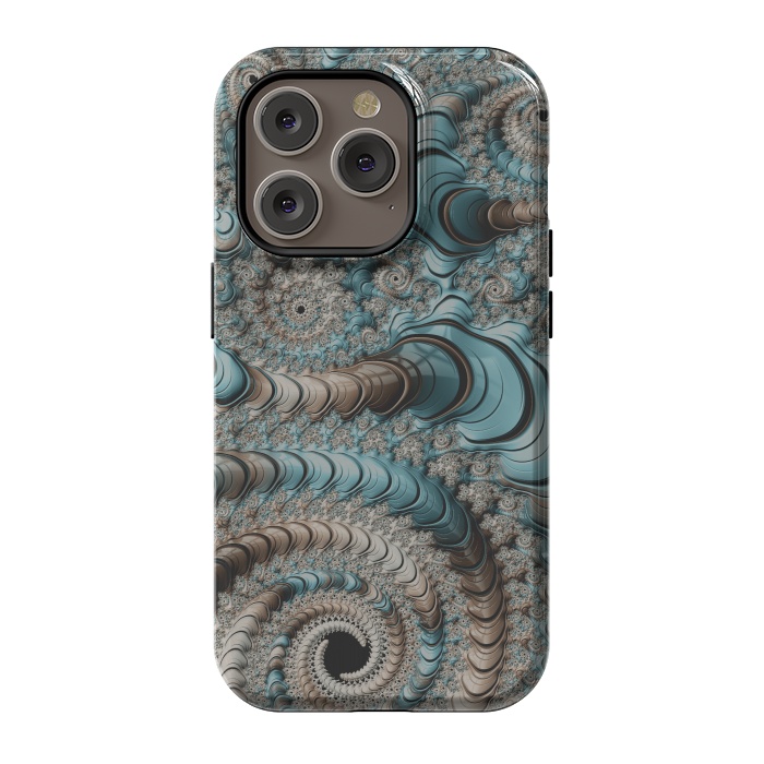 iPhone 14 Pro StrongFit Fantastic Fractal Swirls by Andrea Haase
