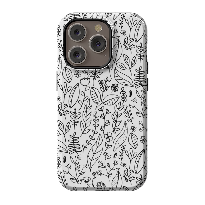 iPhone 14 Pro StrongFit Nature Doodle  by Tigatiga