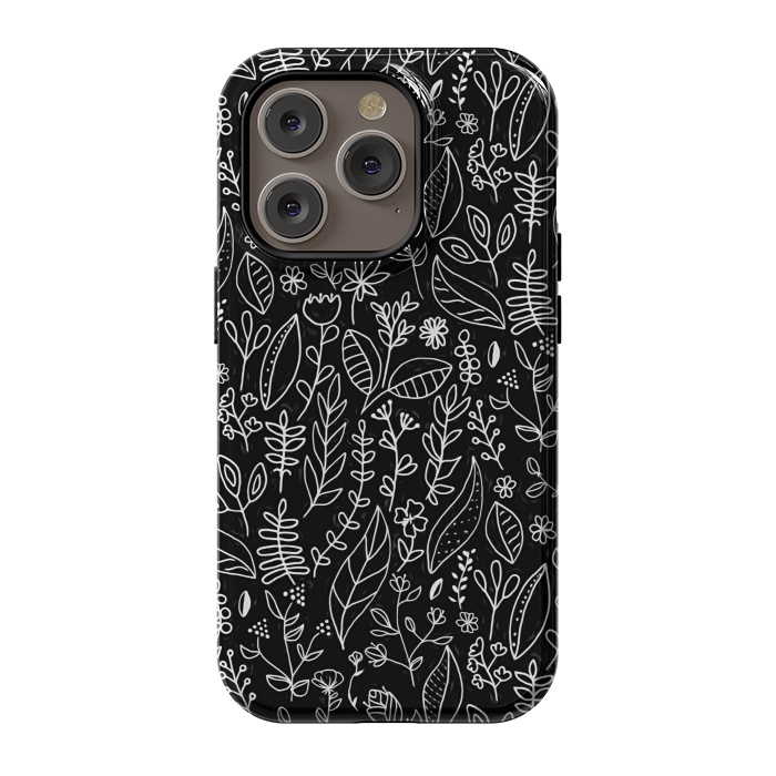 iPhone 14 Pro StrongFit Licorice Nature Doodle  by Tigatiga
