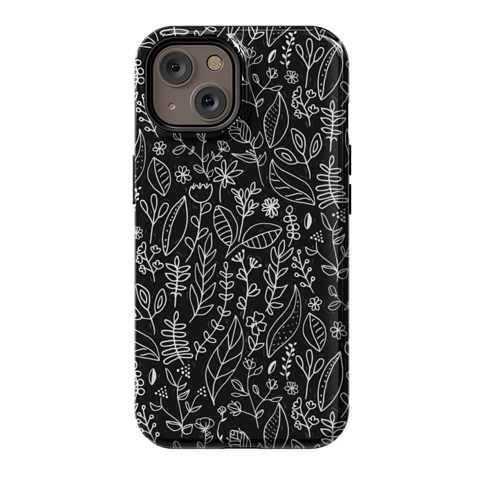 iPhone 14 StrongFit Licorice Nature Doodle  by Tigatiga