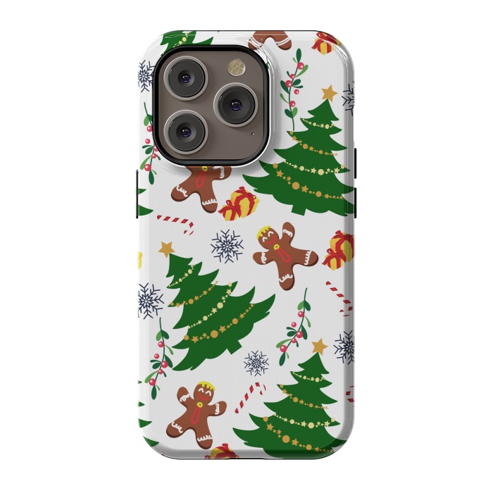 iPhone 14 Pro StrongFit Holly Jolly Christmas by Allgirls Studio