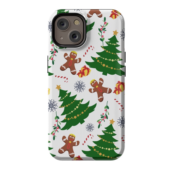 iPhone 14 StrongFit Holly Jolly Christmas by Allgirls Studio
