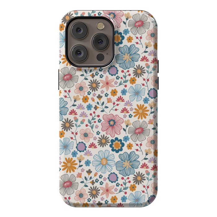 iPhone 14 Pro max StrongFit Winter Wild Bloom  by TracyLucy Designs