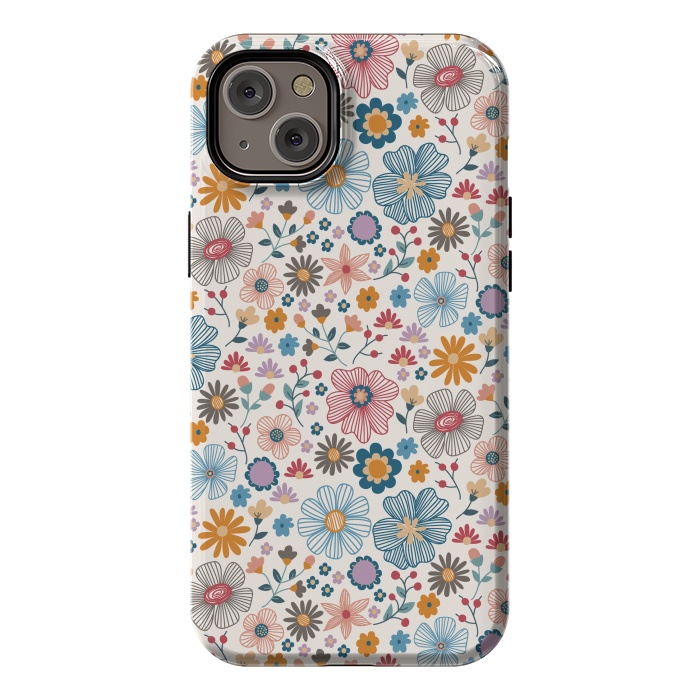 iPhone 14 Plus StrongFit Winter Wild Bloom  by TracyLucy Designs