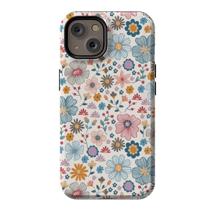 iPhone 14 StrongFit Winter Wild Bloom  by TracyLucy Designs