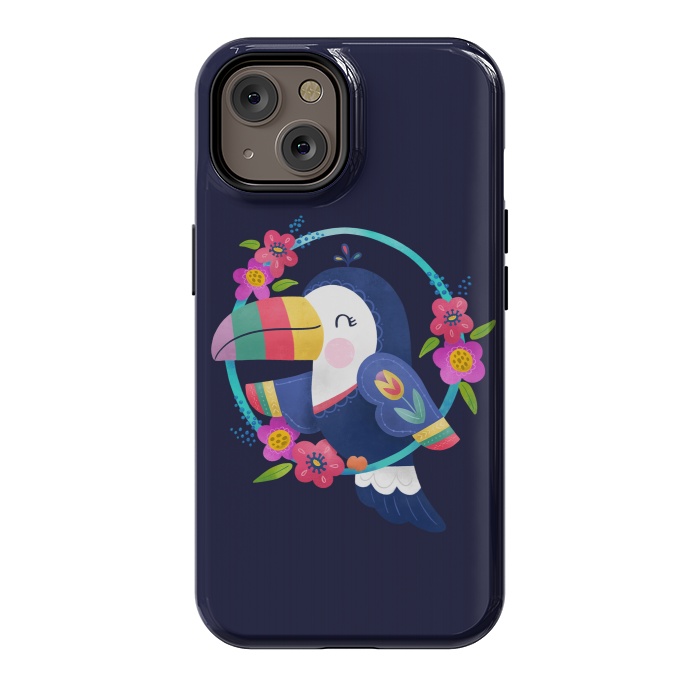 iPhone 14 StrongFit Tropical Toucan by Noonday Design