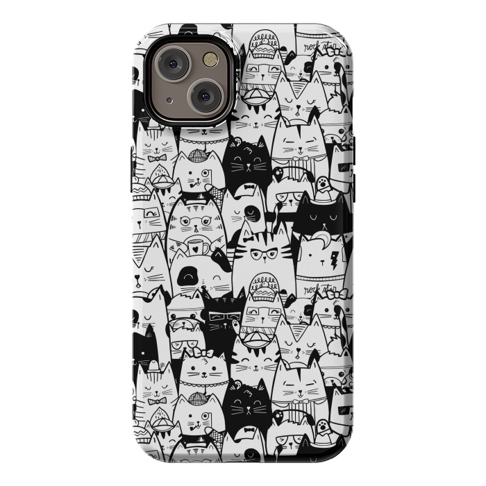 iPhone 14 Plus StrongFit Itty Bitty Kitty Committee by Noonday Design