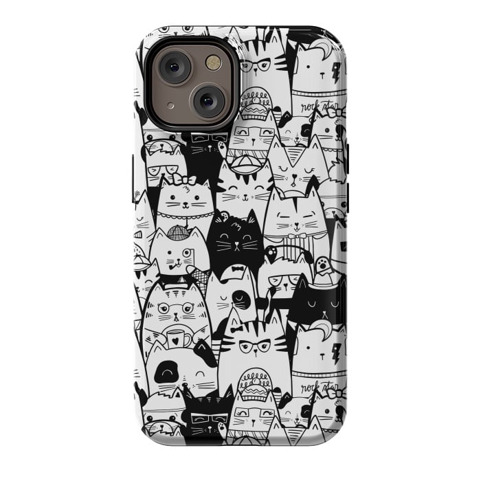 iPhone 14 StrongFit Itty Bitty Kitty Committee by Noonday Design