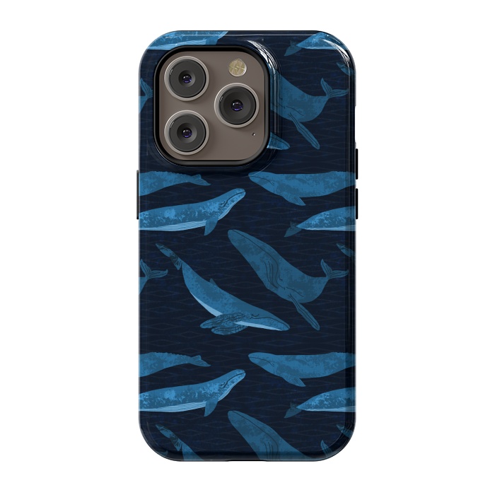 iPhone 14 Pro StrongFit Whales in the Deep by Noonday Design