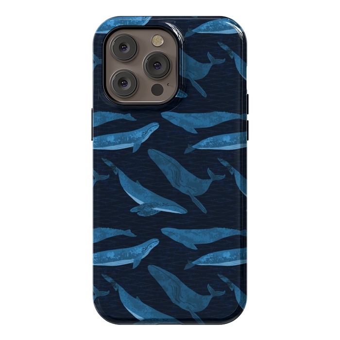 iPhone 14 Pro max StrongFit Whales in the Deep by Noonday Design