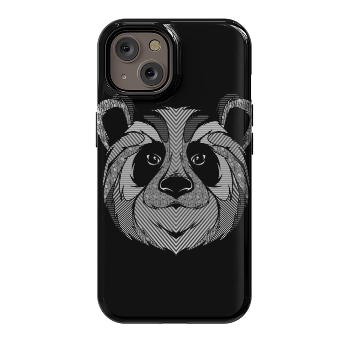 iPhone 14 StrongFit Panda Zentangle by Afif Quilimo