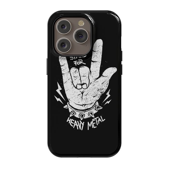iPhone 14 Pro StrongFit Stand for Heavy Metal by Afif Quilimo