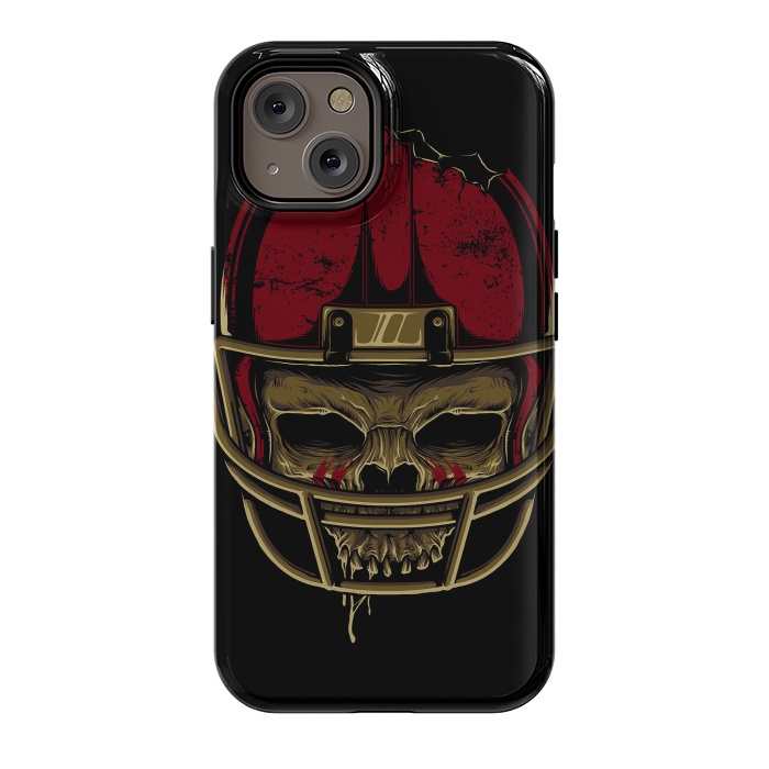 iPhone 14 StrongFit American Football Skull by Afif Quilimo