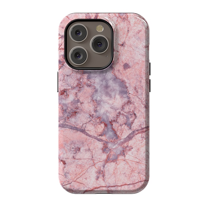 iPhone 14 Pro StrongFit Pink Marble by Art Design Works