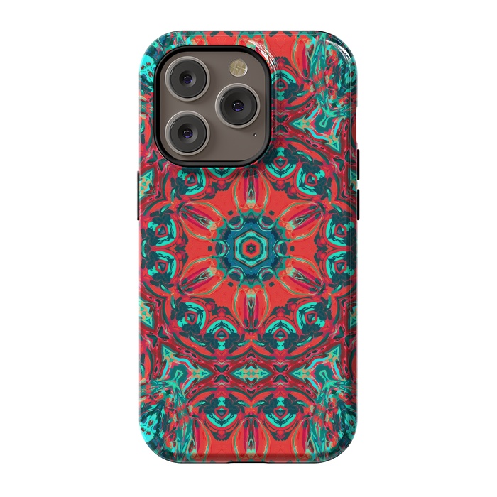 iPhone 14 Pro StrongFit Abstract Mandala II by Art Design Works