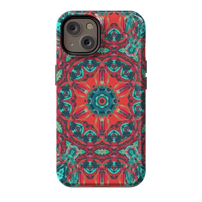 iPhone 14 StrongFit Abstract Mandala II by Art Design Works