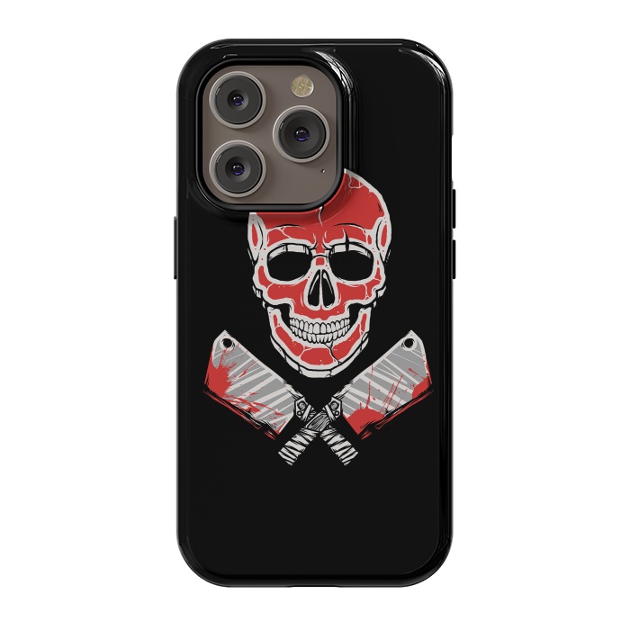 iPhone 14 Pro StrongFit Skull Meat by Afif Quilimo